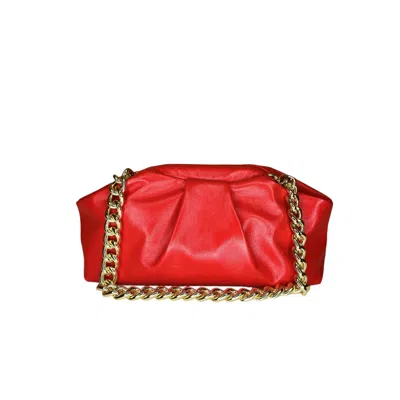 Ruj Heritage Women's Red Mini Puffy Bag Rosso Corallo