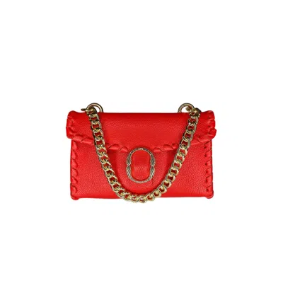 Ruj Heritage Women's Red Mini Shoulder Bag Rosso Corallo