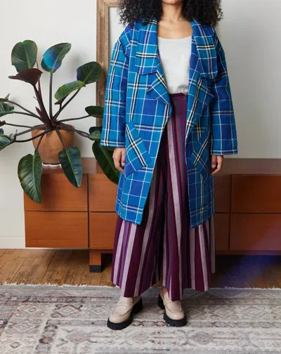 Rujuta Sheth Cece Trench In Lattice Chex In Multi