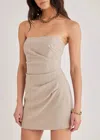 Rumer Ayla Mini Dress In Grey In Multi