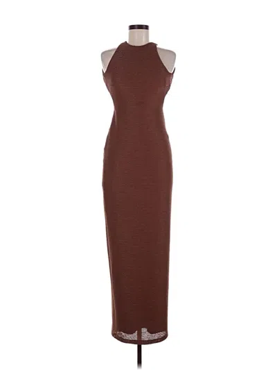 Pre-owned Rumer Cocktail Dress In Brown