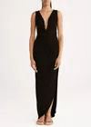 Rumer Enya Maxi Dress In Black In Black