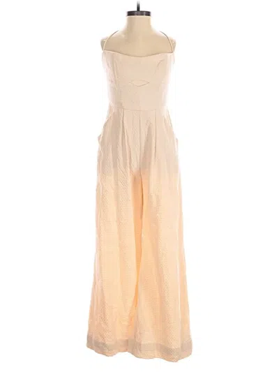 Pre-owned Rumer Jumpsuit In Tan