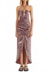 Rumer Label Soraya Maxi Dress In Black Floral In Multi