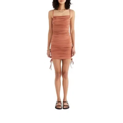 Rumer Paige Mini Dress In Amber