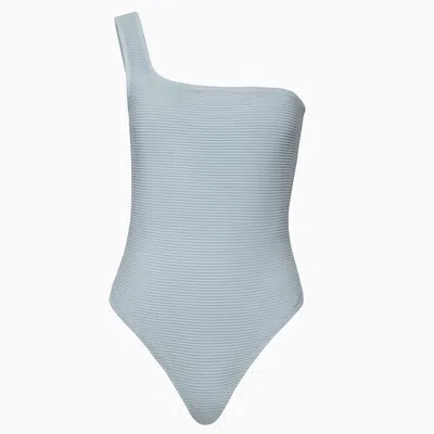 Rumer Women's Cassidy One Shoulder Maillot Bathing Suit/body Suit In Seafoam Green In Blue