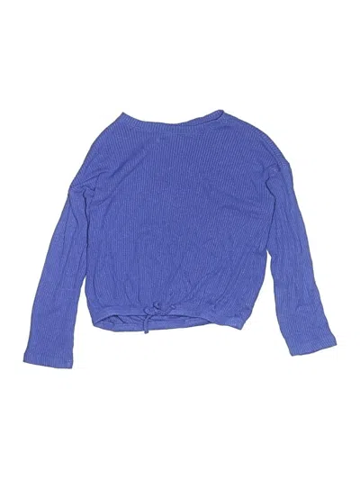 Pre-owned Rumi + Ryder Kids' Long Sleeve T-shirt In Blue