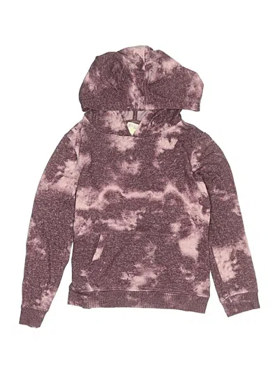 Pre-owned Rumi + Ryder Kids' Pullover Hoodie In Burgundy