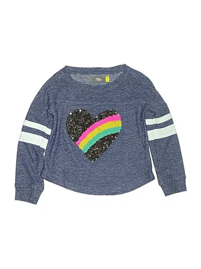 Pre-owned Rumi + Ryder Kids' Pullover Sweater In Blue