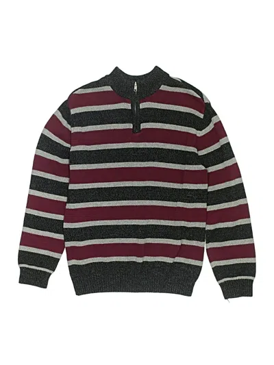 Pre-owned Rumi + Ryder Kids' Pullover Sweater In Burgundy