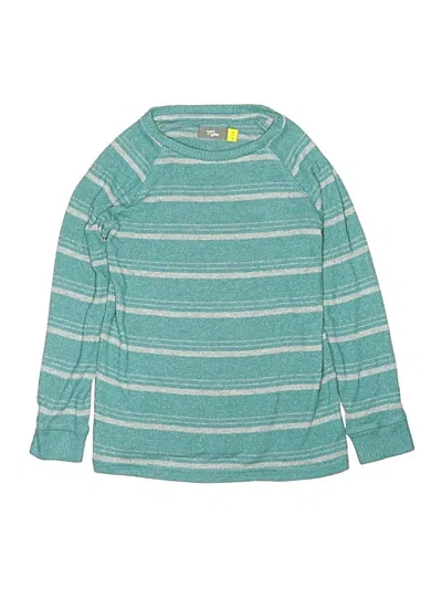 Pre-owned Rumi + Ryder Kids' Pullover Sweater In Teal