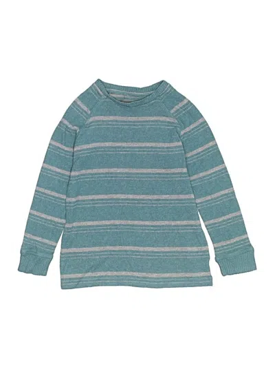 Pre-owned Rumi + Ryder Kids' Pullover Sweater In Teal