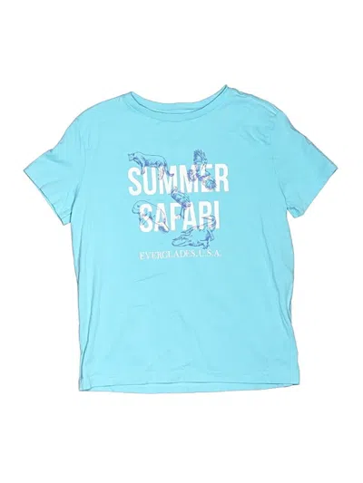 Pre-owned Rumi + Ryder Kids' Short Sleeve T-shirt In Teal
