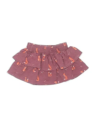 Pre-owned Rumi + Ryder Kids' Skirt In Burgundy