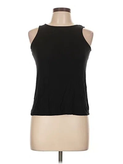 Pre-owned Rumi + Ryder Sleeveless Top Black Halter Neckline Tops