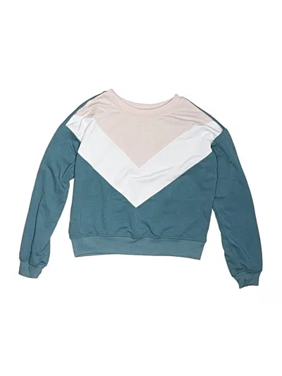 Pre-owned Rumi + Ryder Kids' Sweatshirt In Teal