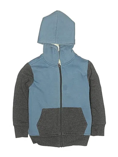 Pre-owned Rumi + Ryder Kids' Zip Up Hoodie In Blue