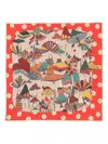 Rumisu Printed Polka-dot Scarf
