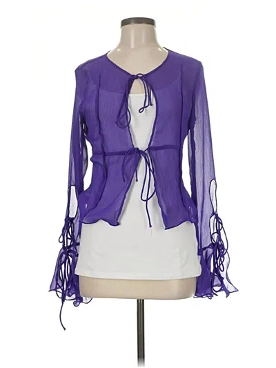 Pre-owned Rumored 3/4 Sleeve Blouse In Purple