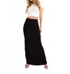 Rumored Archive Bias Maxi Skirt In Black In Black