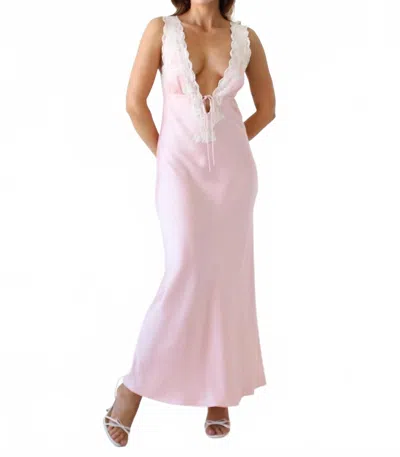 Rumored Blush Venice Maxi Dress In Shortcake In Multi
