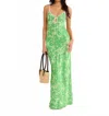 Rumored Daytona Ditsy Dress In Daylily In Green