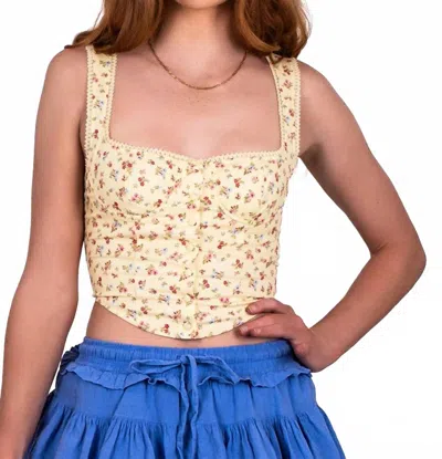 Rumored Ditsy Antoinette Tank Top In Prarie Coquette In Multi