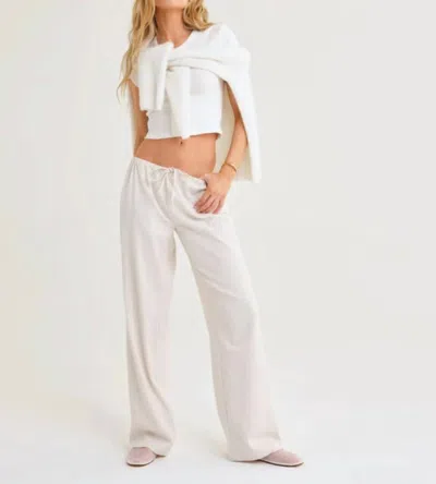 Rumored Easy Drawstring Pant In Cream