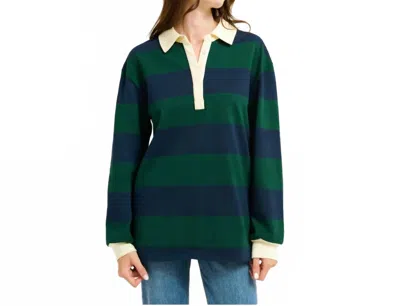 Rumored Ivy League Pullover Sweatshirt In Green