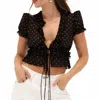 Rumored Jukebox Top In Classic Dot In Black