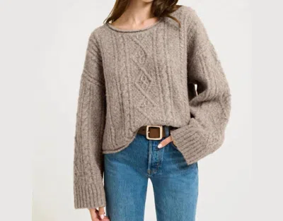 Rumored Lodge Sweater In Portobello In Brown