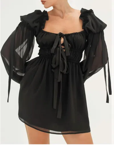 Rumored Macbeth Mini Dress In Black