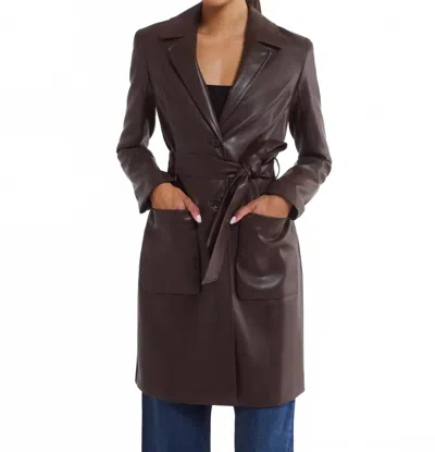 Rumored Maxtrix Trench Coat In Espresso In Brown