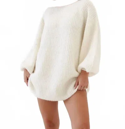 Rumored Milkshake Mini Dress In White