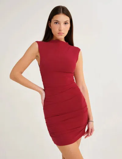 Rumored Minimalist Mini Dress In Red