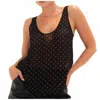 Rumored Old Fashioned Tank Top In Classic Dot In Black
