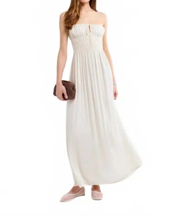 Rumored Positano Maxi Dress In Cream In White