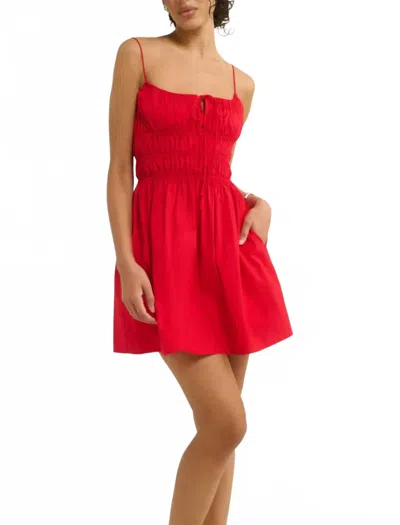 Rumored Positano Mini Dress In Red