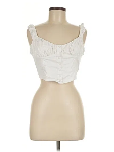 Pre-owned Rumored Sleeveless Blouse In Ivory