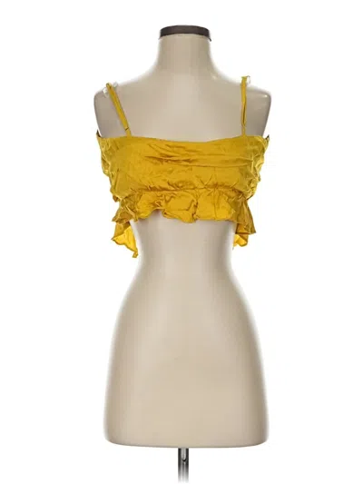 Pre-owned Rumored Sleeveless Blouse In Yellow