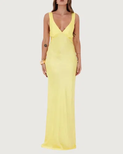 Rumored Sunset Strip Maxi Dress In Yellow