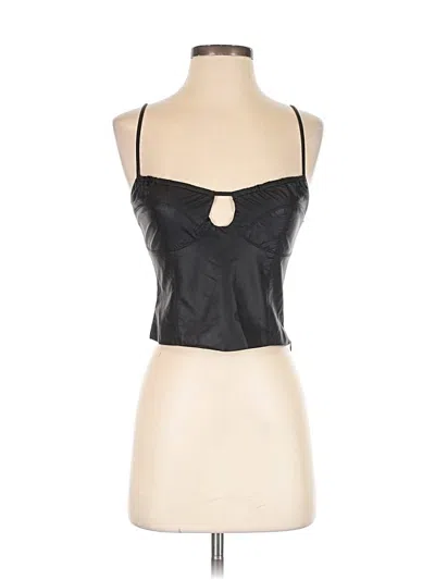Pre-owned Rumored Tank Top Black Strapless Neckline Tops