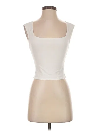 Pre-owned Rumored Tank Top White Strapless Neckline Tops