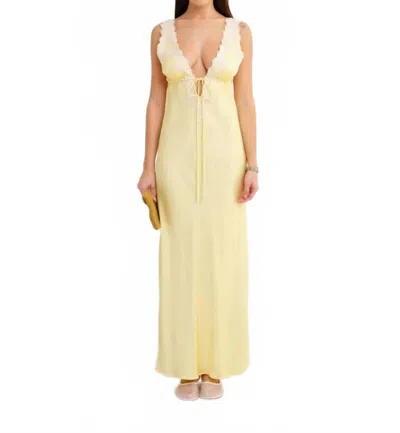 Rumored Venice Maxi Dress In Banana In Yellow