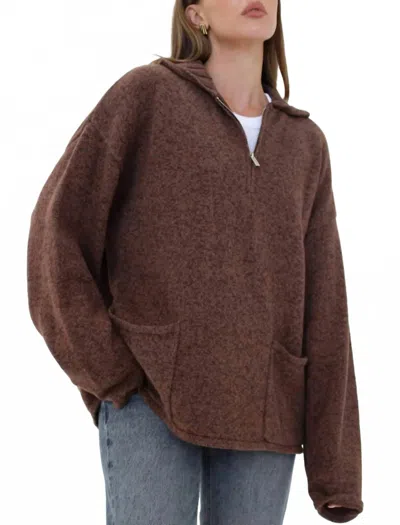 Rumored Weekender Quarter Zip In Brown