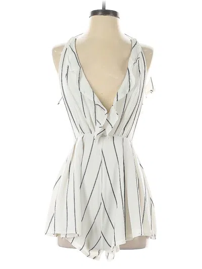 Pre-owned Rumors Romper In White