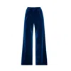 Rumour London Women's Avery Velvet Wide-leg Trousers In Royal Blue In Blue