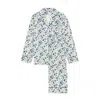 RUMOUR LONDON WOMEN'S BLUE TRUE LOVE LIBERTY PRINT COTTON PYJAMA SET