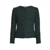 Rumour London Women's Camille Tweed Jacket In Green In Green