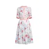 Rumour London Women's Pink / Purple Toscana Floral Print Broderie Anglaise Midi Dress In Pink In Pink/purple